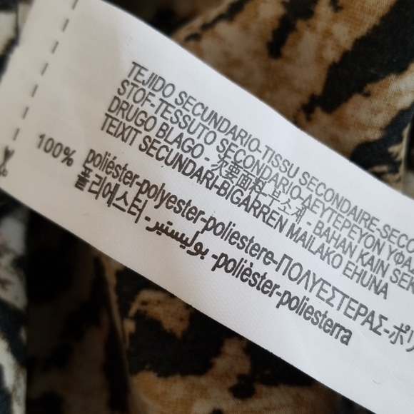 ZARA TRAFALUC😶 Contrasting Leopard/Black High Low Dress - Picture 8 of 9